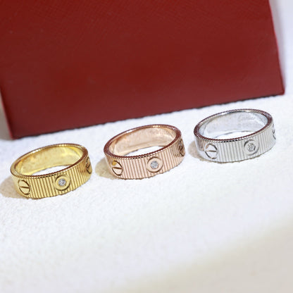 [Riva Jewelry]LOVE 6.5MM UNLIMITED 3 DIAMONDS RING