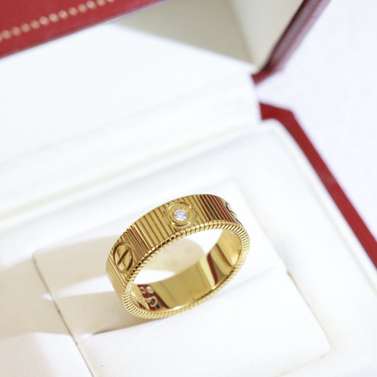 [Riva Jewelry]LOVE 6.5MM UNLIMITED 3 DIAMONDS RING