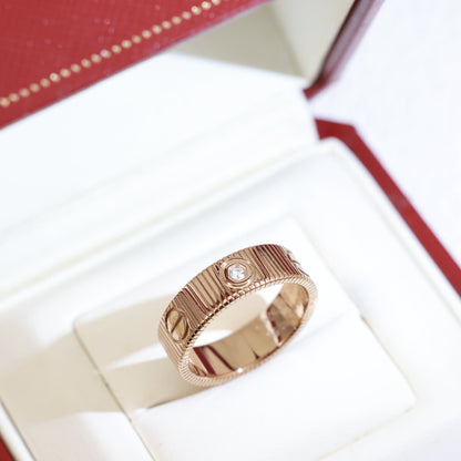 [Riva Jewelry]LOVE 6.5MM UNLIMITED 3 DIAMONDS RING