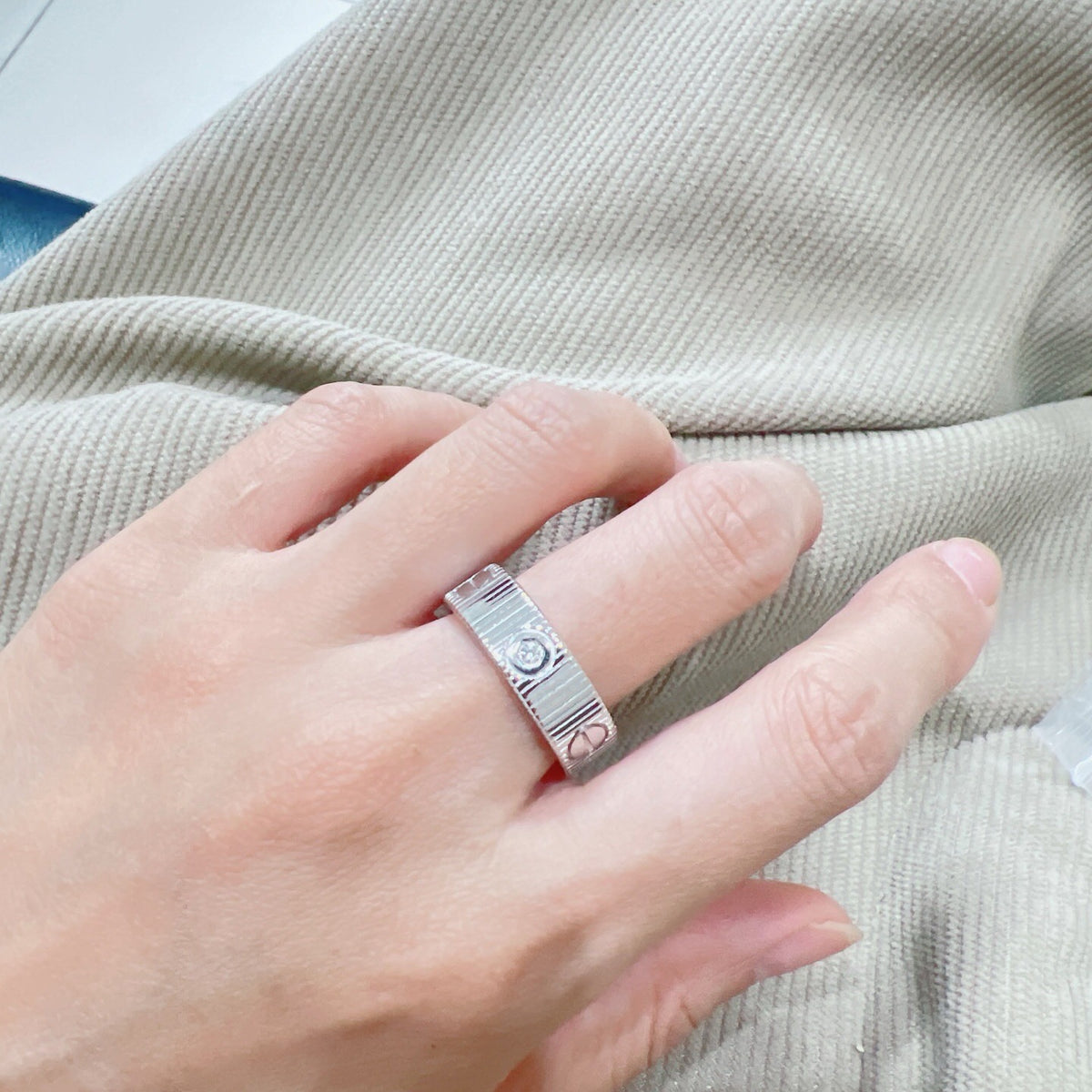 [Riva Jewelry]LOVE 6.5MM UNLIMITED 3 DIAMONDS RING