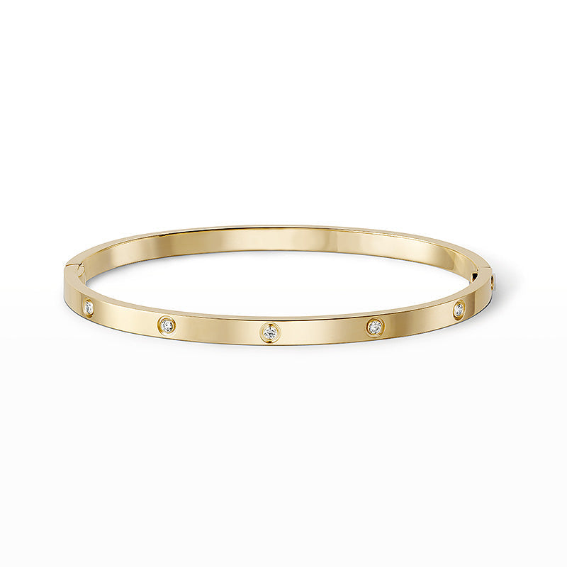 [リーヴァ ジュエリー]LOVE 3.65MM スモールモデル バングル - 10ダイヤモンド