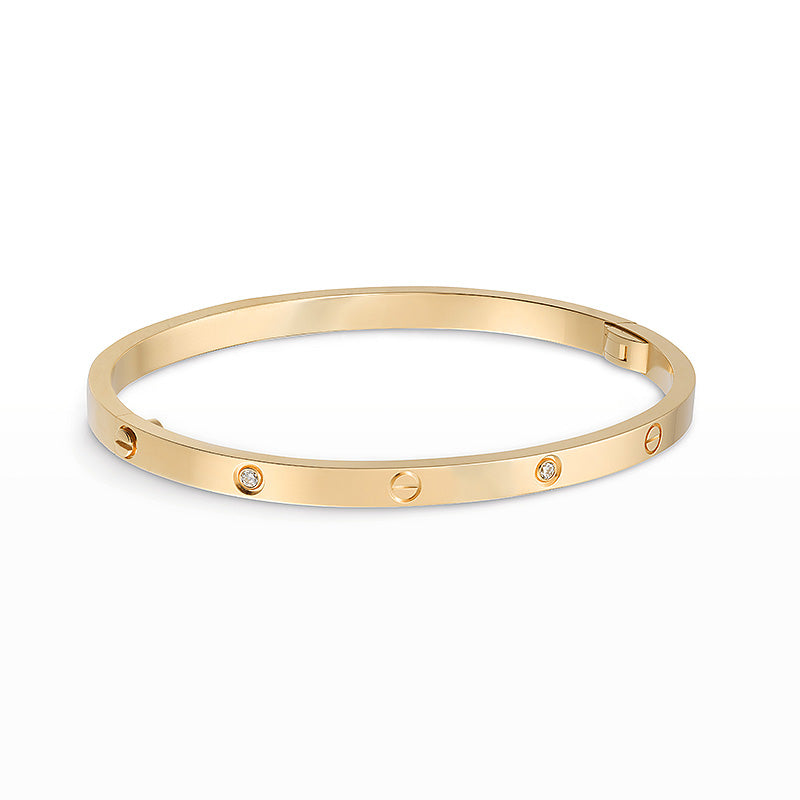 [Riva Jewelry]ラブ 3.65MM スモールモデル バングル - 6ダイヤモンド