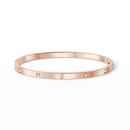[リーヴァ ジュエリー]LOVE 3.65MM スモールモデル バングル - 10ダイヤモンド