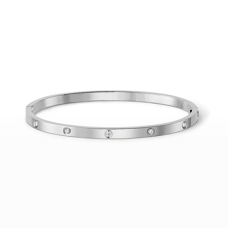 [リーヴァ ジュエリー]LOVE 3.65MM スモールモデル バングル - 10ダイヤモンド