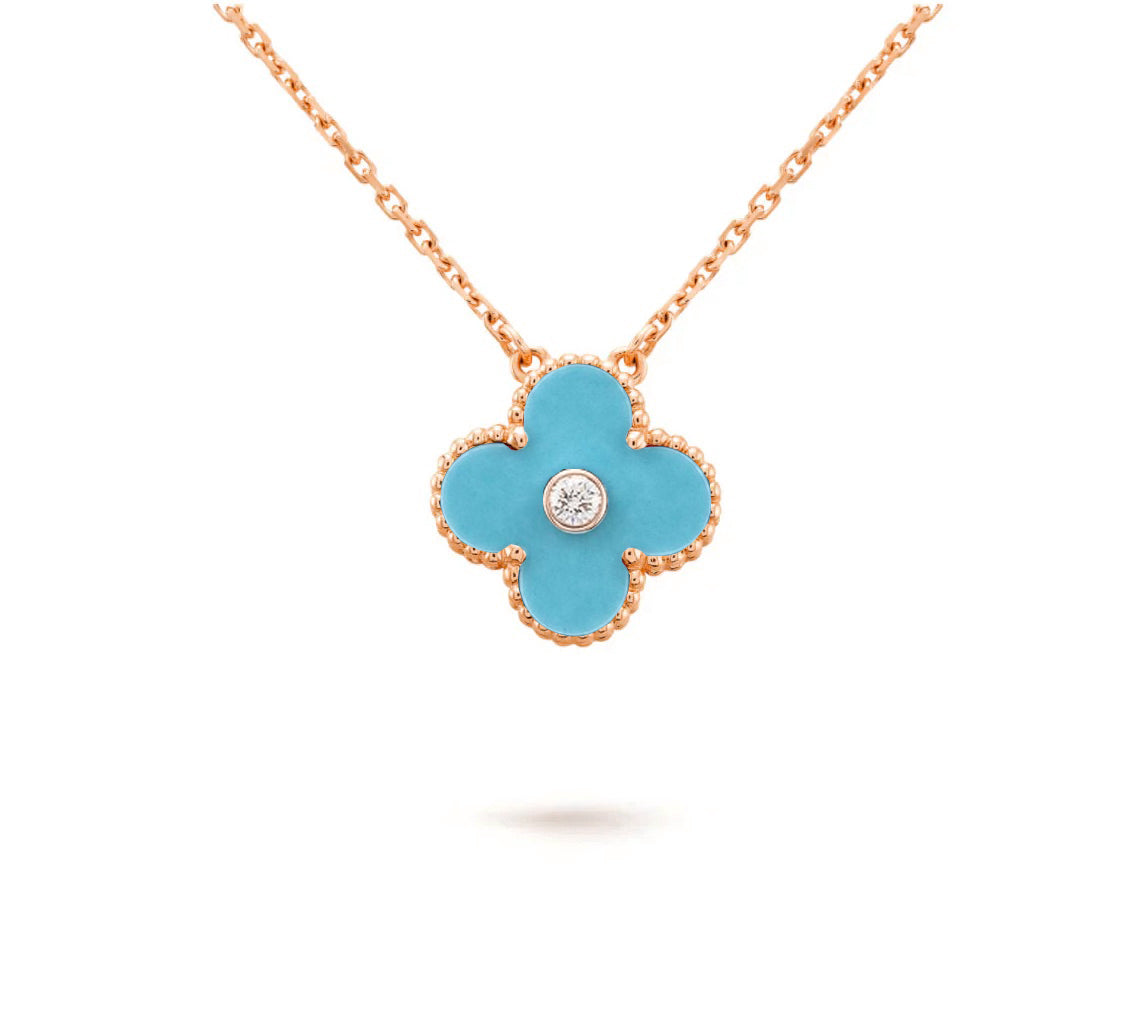[Riva Jewelry]15MM KLEEBLUMEN-DIAMANTANHÄNGER-KOLLEKTION