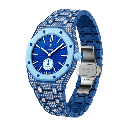 [Riva Jewelry]Royal Oak Pop Exklusiv Bioceramic Gehäuse & Bioceramic Armband Full Diamond