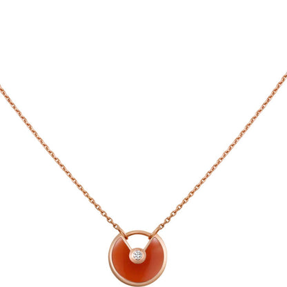 [Riva Jewelry ]AMULETTE GOLD CARNELIAN ONYX NECKLACE