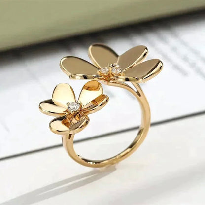 [Riva Jewelry ]CLOVER COMOS GOLD DIAMOND RING