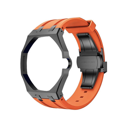 [Riva Schmuck]OAK POP SCHWARZES STAHLGEHÄUSE & SILIKONARMBAND