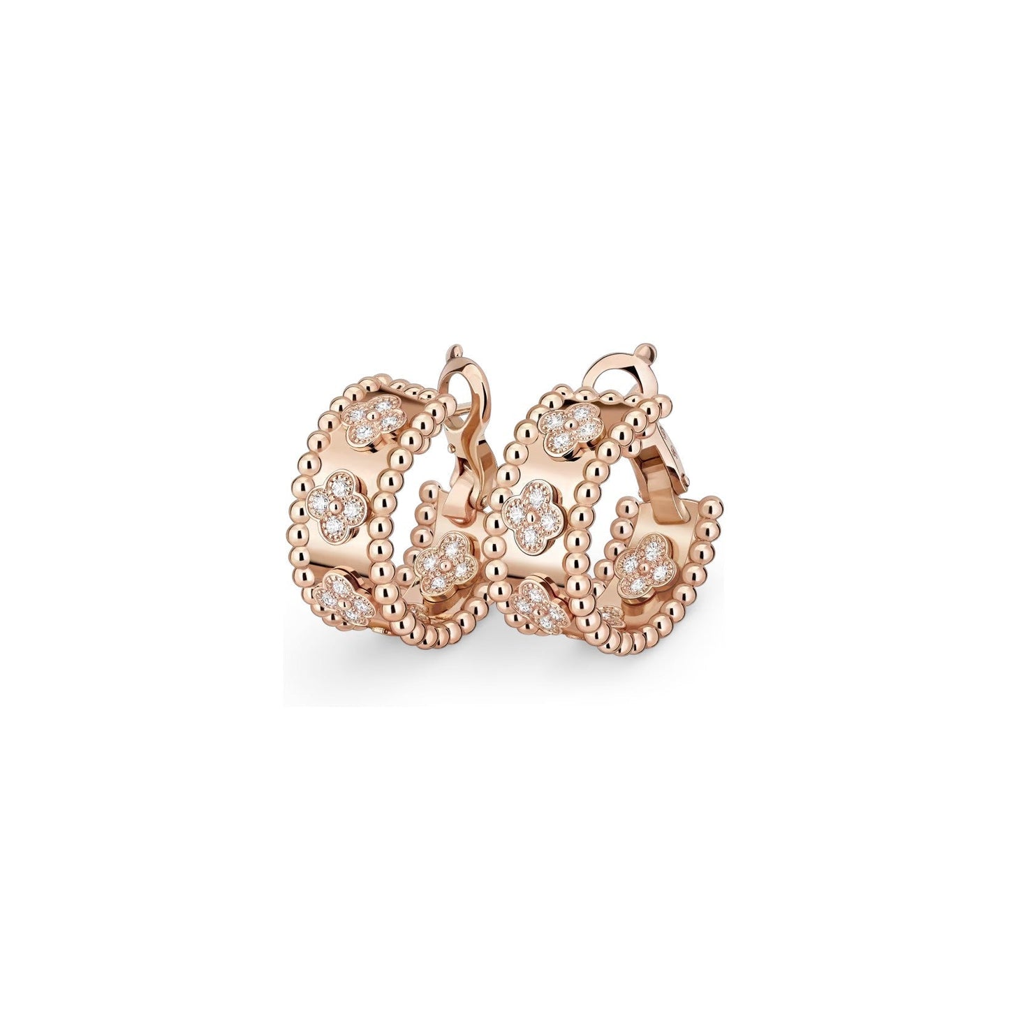 [Riva Jewelry]カレイドスコープ クローバー フープピアス