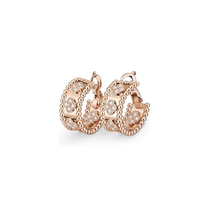 [Riva Jewelry]カレイドスコープ クローバー フープピアス