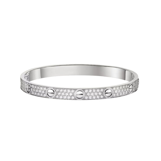 [Riva Schmuck]KLASSISCHER 6,1MM LIEBESARMREIF – KOMPLETT PAVÉ