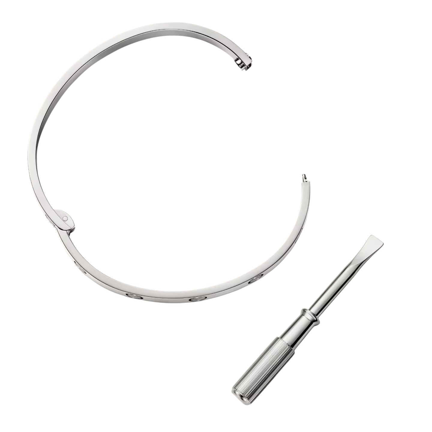 [Riva Jewelry]クラシック 6.1MM ラブ シングルスクリューバングル
