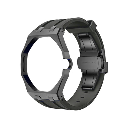 [Riva Schmuck]OAK POP SCHWARZES STAHLGEHÄUSE & SILIKONARMBAND