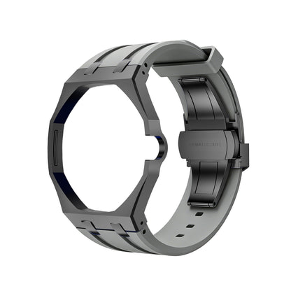 [Riva Schmuck]OAK POP SCHWARZES STAHLGEHÄUSE & SILIKONARMBAND
