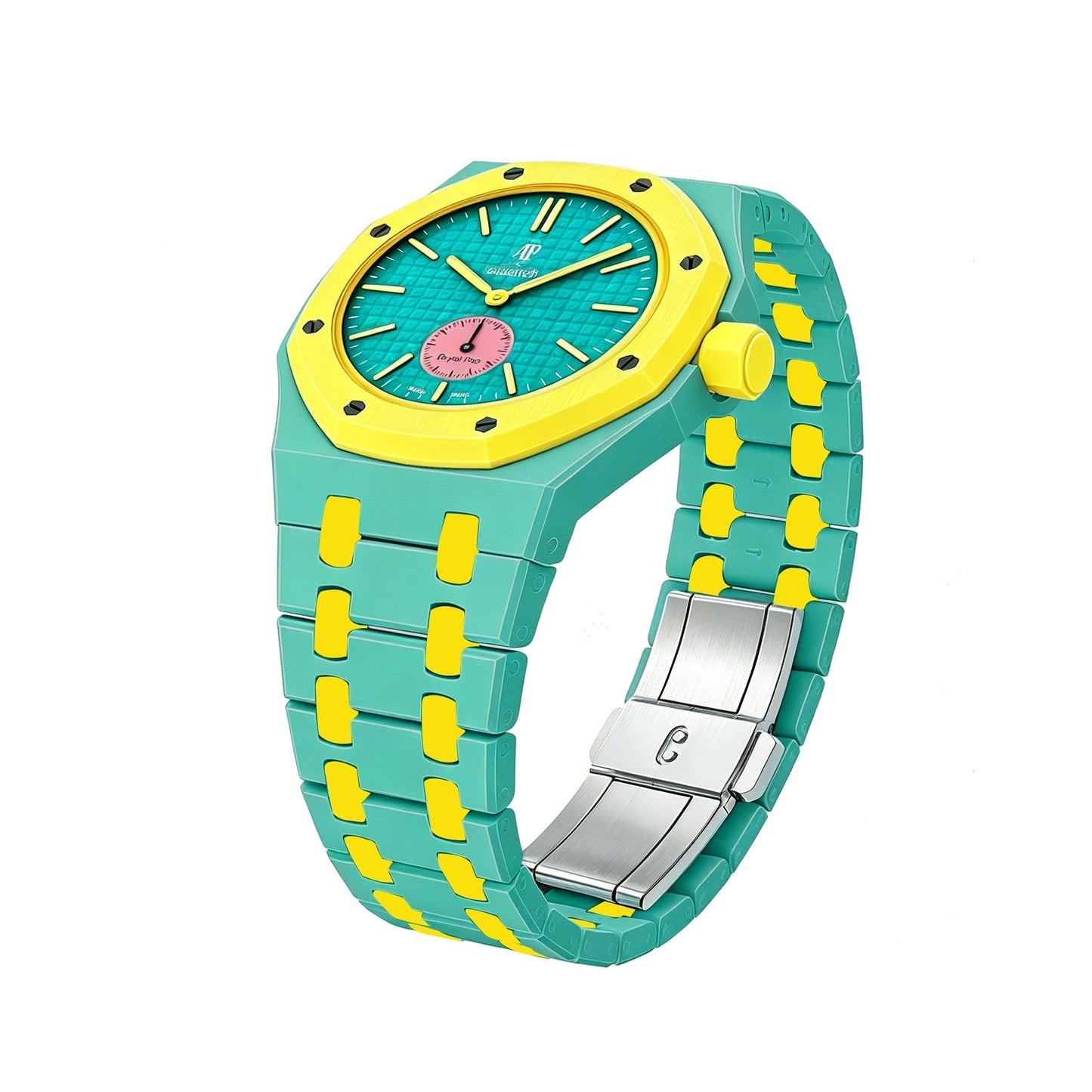 [Riva Jewelry]Royal Oak Pop Exklusiv Biokeramik Gehäuse & Biokeramik Band Mix Farbe
