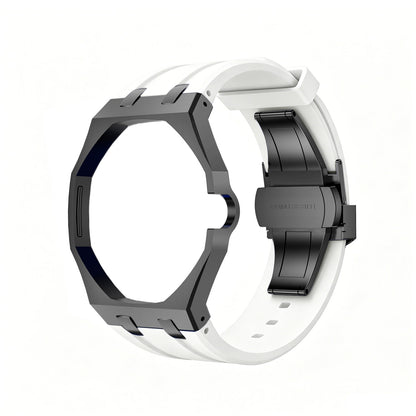 [Riva Schmuck]OAK POP SCHWARZES STAHLGEHÄUSE & SILIKONARMBAND