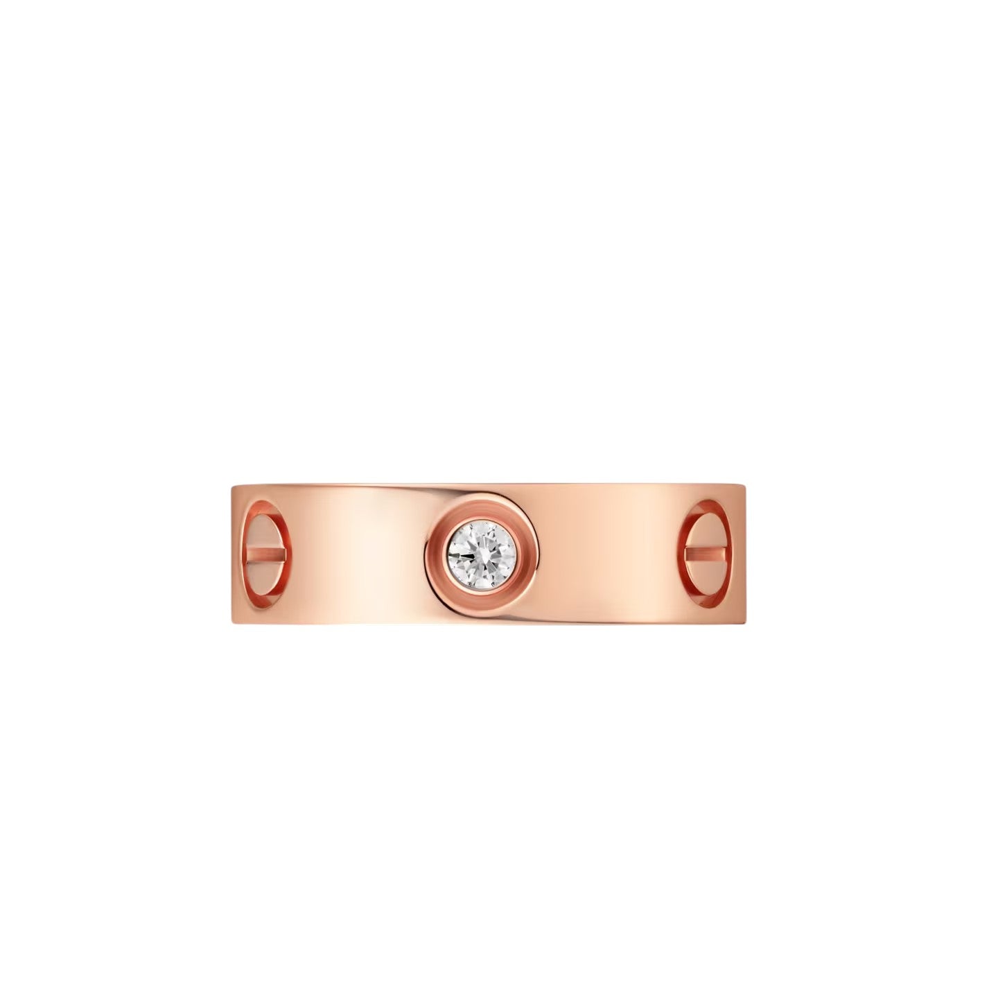 [Riva Jewelry]LOVE 5.5MM 3ダイヤモンド リング