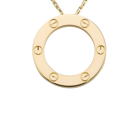 [Riva Jewelry]ラブ ラージ サークル ペンダントネックレス