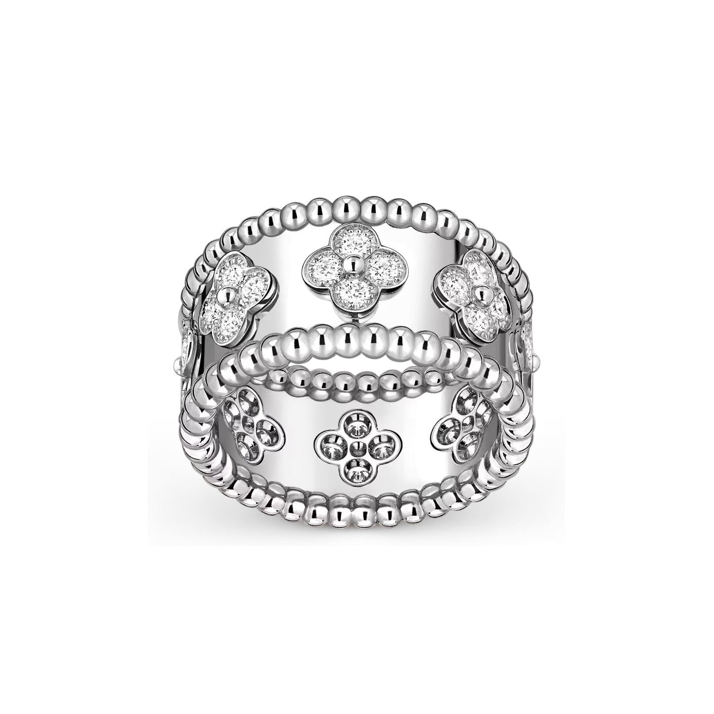 [Riva Jewelry]カレイドスコープ ラディアンス ワイドバンドリング