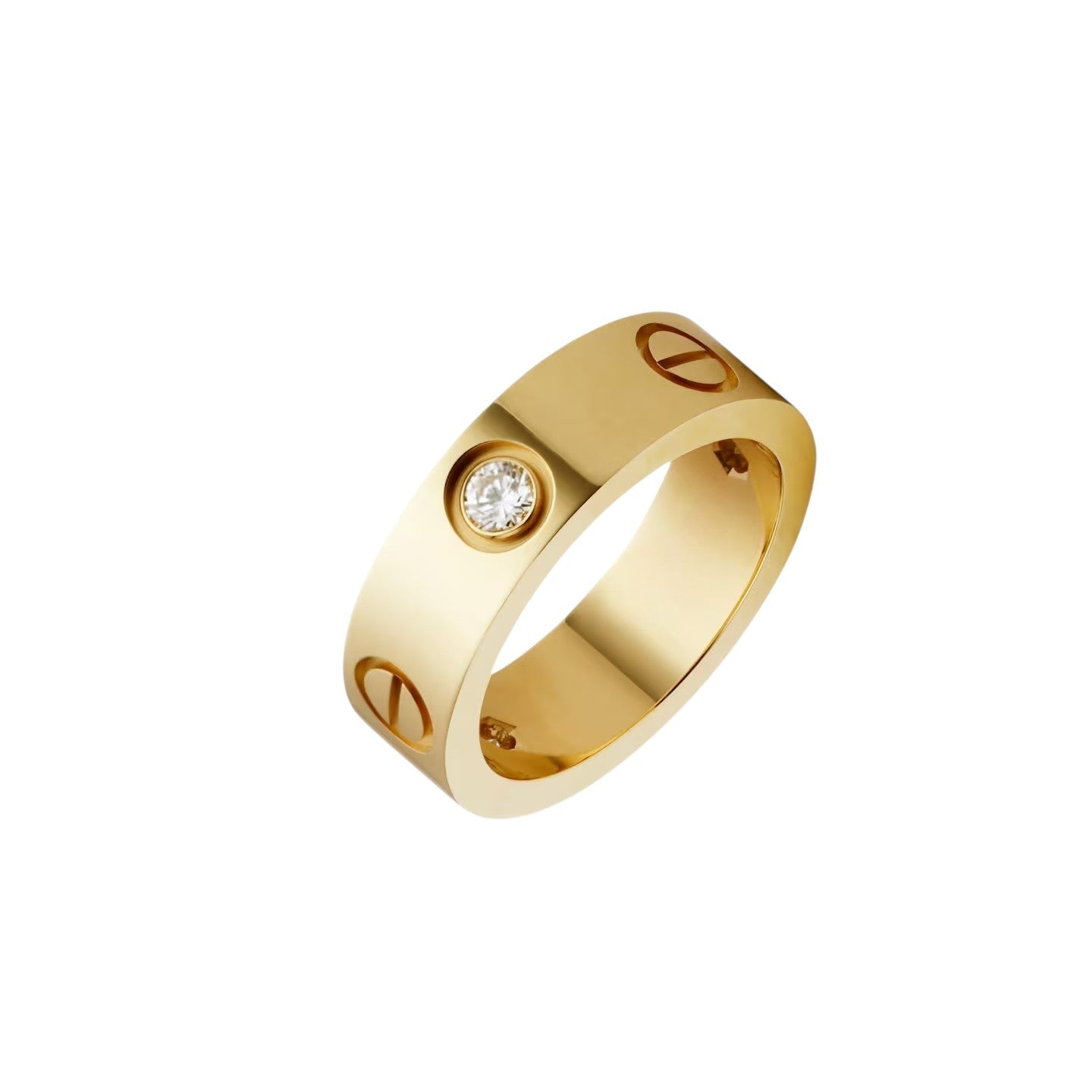 [Riva Jewelry]LOVE 5.5MM 3ダイヤモンド リング