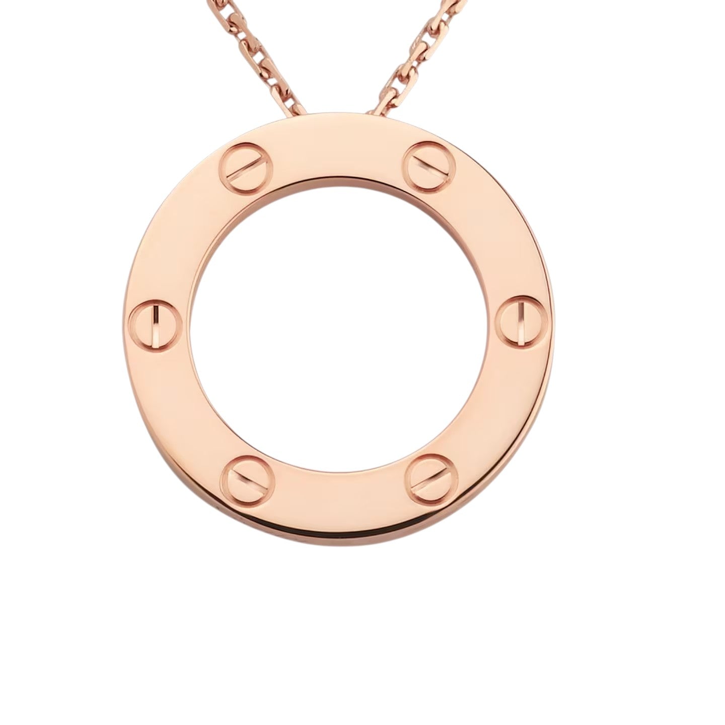 [Riva Jewelry]ラブ ラージ サークル ペンダントネックレス