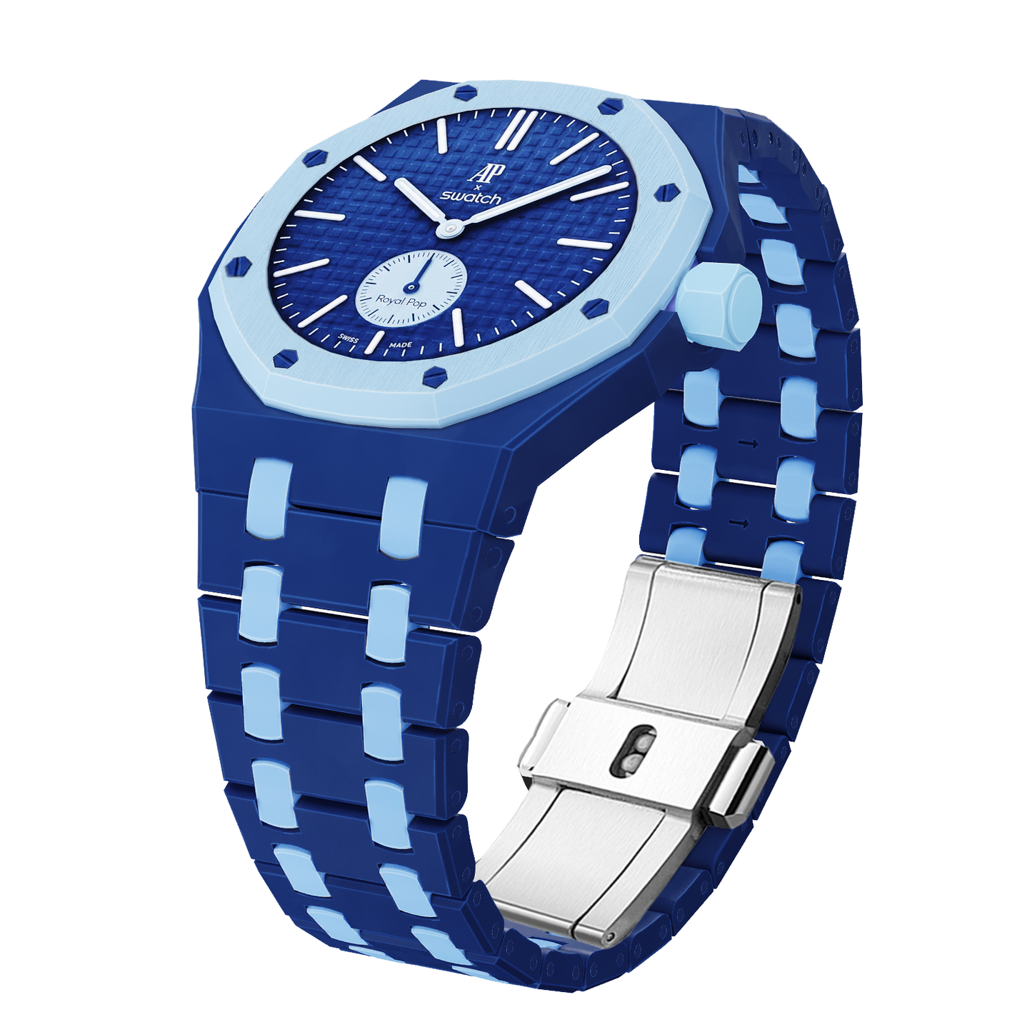 [Riva Jewelry]Royal Oak Pop Exklusiv Biokeramik Gehäuse & Biokeramik Band Mix Farbe