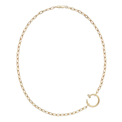 [Riva Jewelry]CLOU DIAMOND NAIL PENDANT NECKLACE