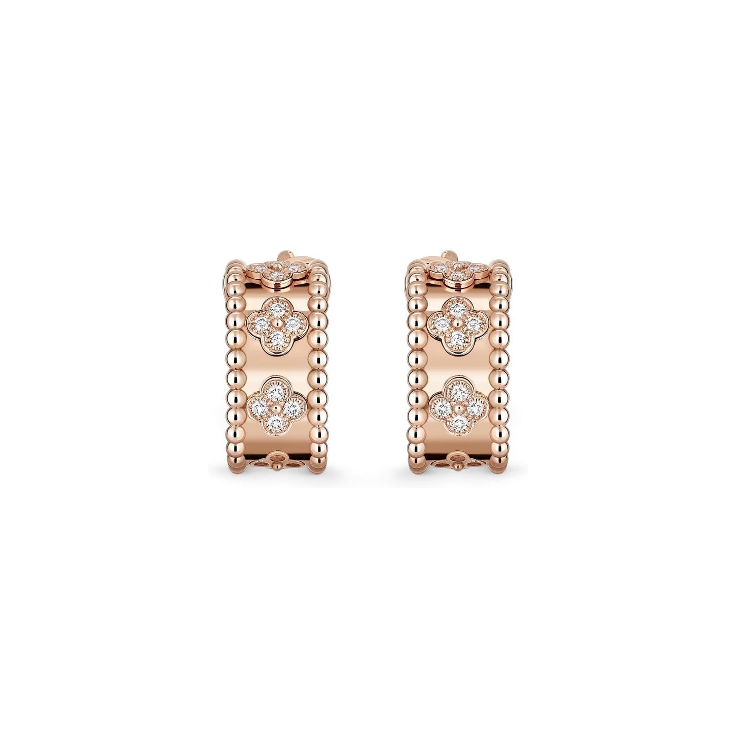 [Riva Jewelry]カレイドスコープ クローバー フープピアス