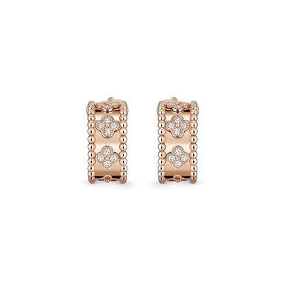 [Riva Jewelry]カレイドスコープ クローバー フープピアス
