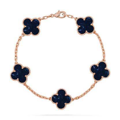 [Riva Jewelry ]CLOVER 5 MOTIF PIETERSITE BRACELET COLLECTION