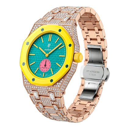[Riva Jewelry]Royal Oak Pop Exklusiv Bioceramic Gehäuse & Bioceramic Armband Full Diamond