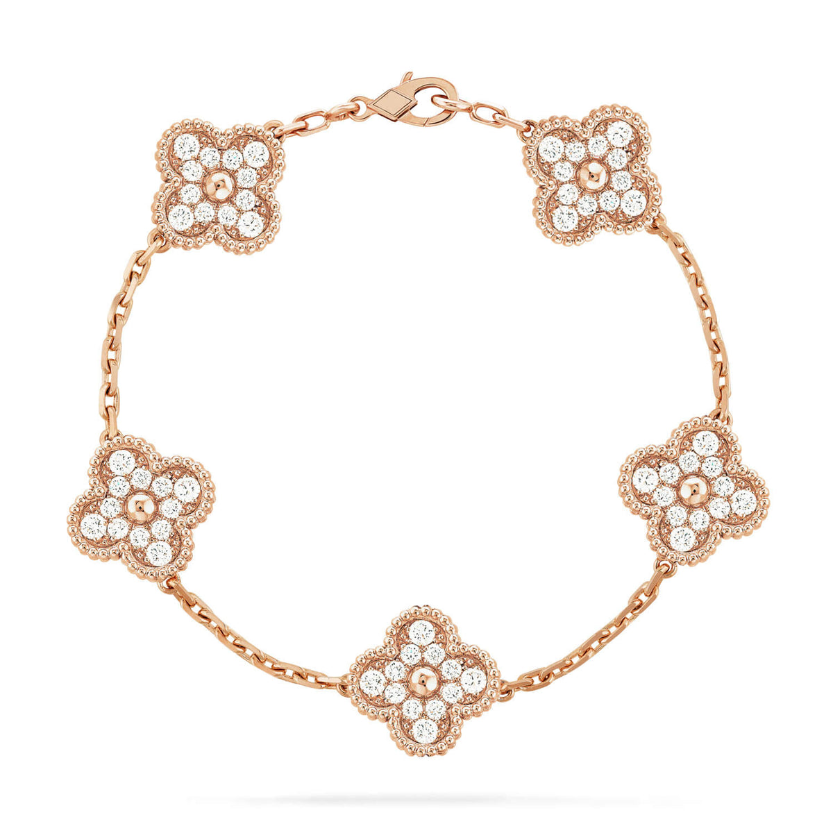[Riva Jewelry ] CLOVER 5 MOTIF FULL DIAMOND BRACELET COLLECTION