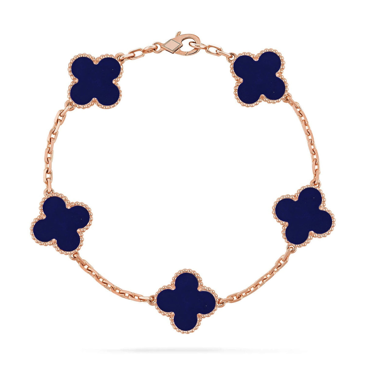 [Riva Jewelry ]CLOVER 5 MOTIF LAPIS LAZULI BRACELET COLLECTION