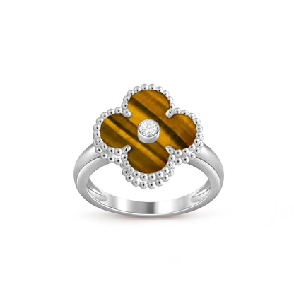 [Riva Schmuck]RINGKOLLEKTION AUS WEISSGOLD MIT KLEEBRAUT-DIAMANTEN