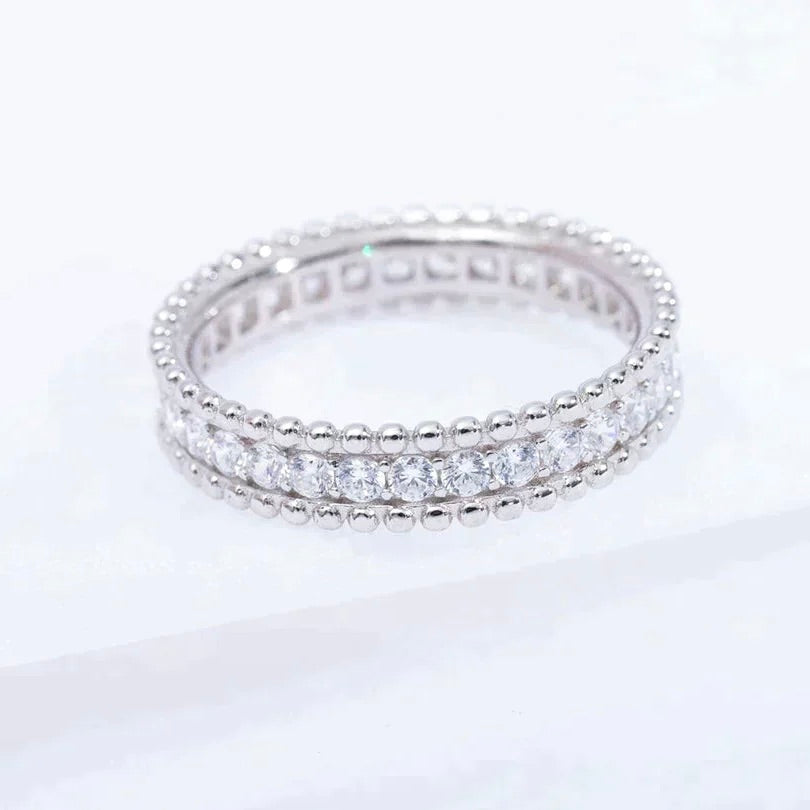 [Riva Jewelry ]PERLEE DIAMOND SILVER RING