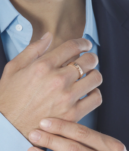 [Riva Schmuck]ALLIANCE LIENS EVIDENCES DIAMANT 4MM RING