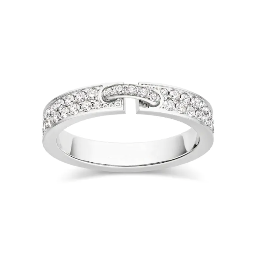 [Riva Jewelry]ALLIANCE LIENS EVIDENTE RING MIT PAVE DIAMANTEN 4MM