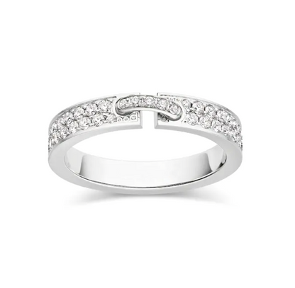 [Riva Jewelry]ALLIANCE LIENS EVIDENTE RING MIT PAVE DIAMANTEN 4MM