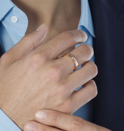 [Riva Jewelry ]ALLIANCE LIENS VIDENCE 4MM RING