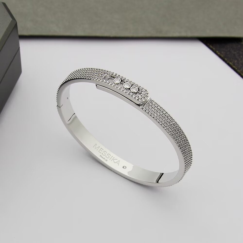 [Riva Jewelry]Move Noa Full Pavé Diamond Bangle Bracelet