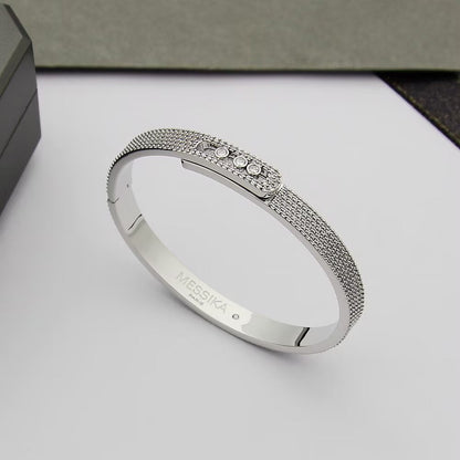 [Riva Jewelry]Move Noa Full Pavé Diamond Bangle Bracelet
