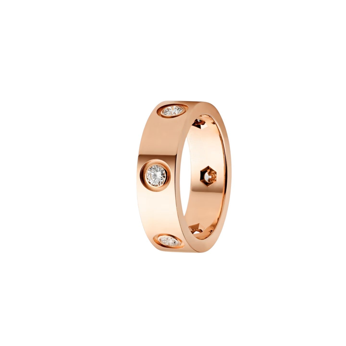 [Riva Jewelry]LOVE 5.5MM 6 DIAMANTEN RING