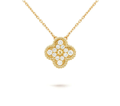[Riva Jewelry]15MM KLEEBLUMEN-DIAMANTANHÄNGER-KOLLEKTION