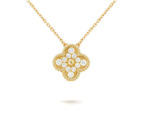 [Riva Jewelry]15MM KLEEBLUMEN-DIAMANTANHÄNGER-KOLLEKTION