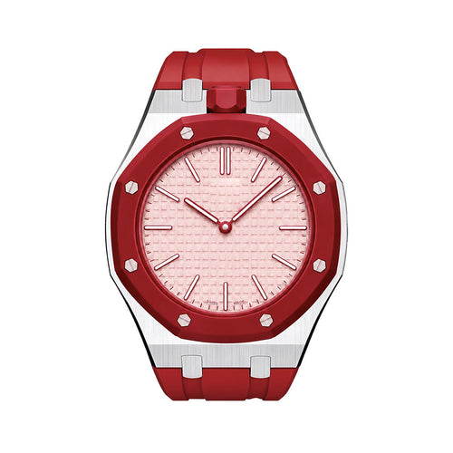 [Riva Jewelry]オークポップ レッド スチール シリコンストラップ