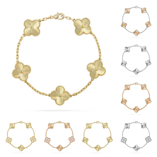 [Riva Schmuck]ARMBAND GLÜCKKLEE 5-MOTIVE - LASER KOLLEKTION