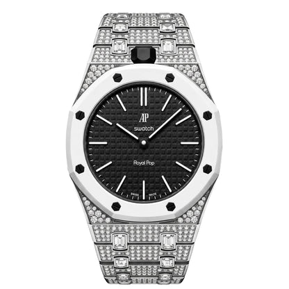 [Riva Jewelry]Royal Oak Pop Exklusiv Bioceramic Gehäuse & Bioceramic Armband Full Diamond