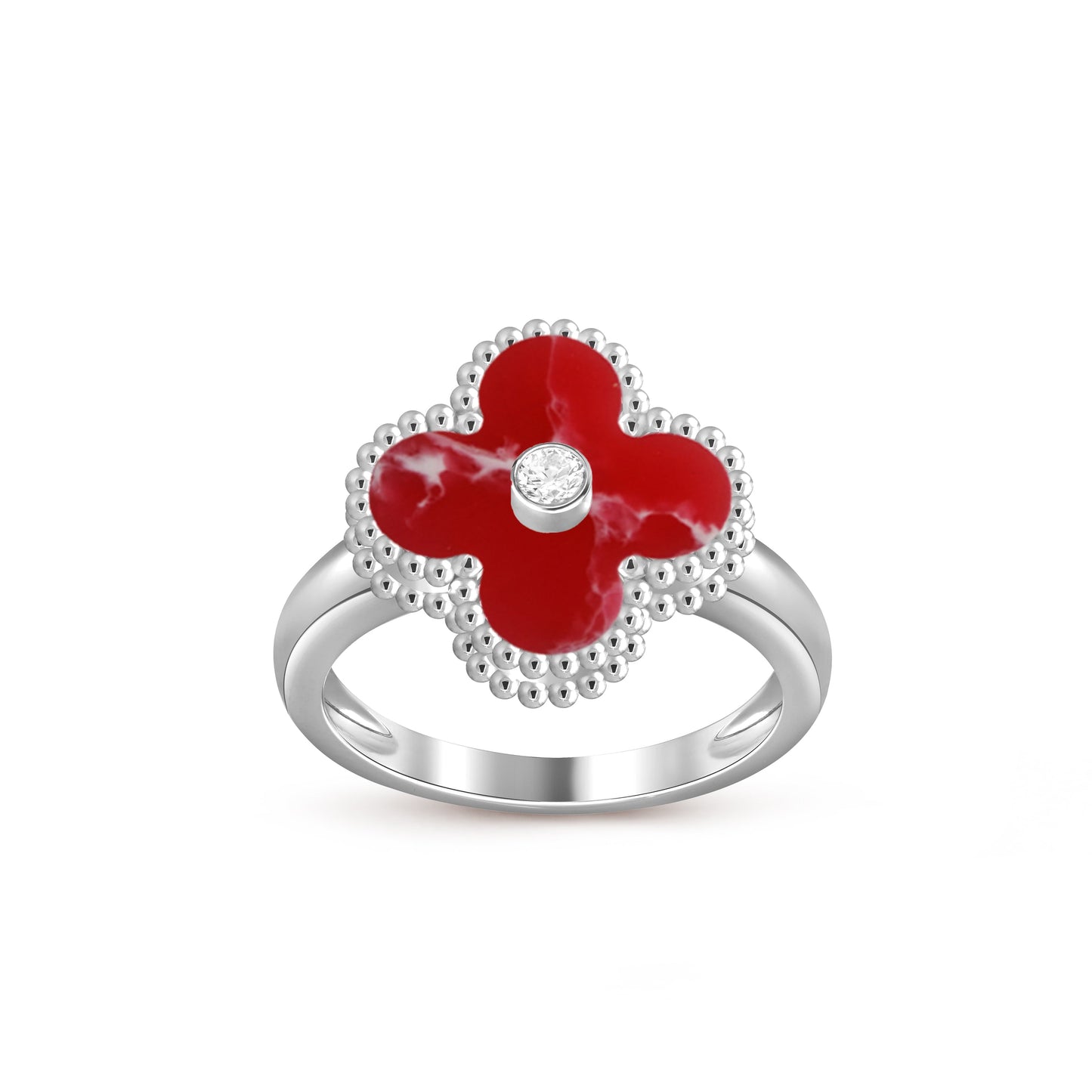 [Riva Schmuck]RINGKOLLEKTION AUS WEISSGOLD MIT KLEEBRAUT-DIAMANTEN