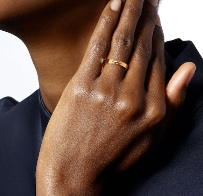 [Riva Jewelry ]ALLIANCE LIENS VIDENCE 3MM RING